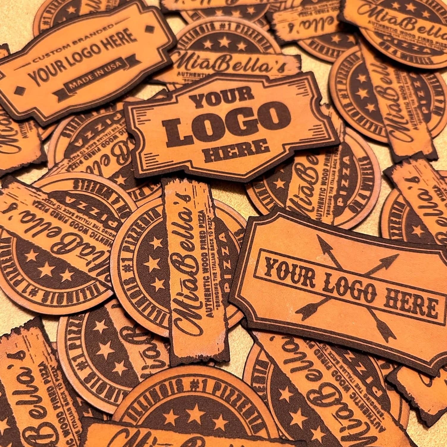 Custom Leather Patches only Expert - Leathering