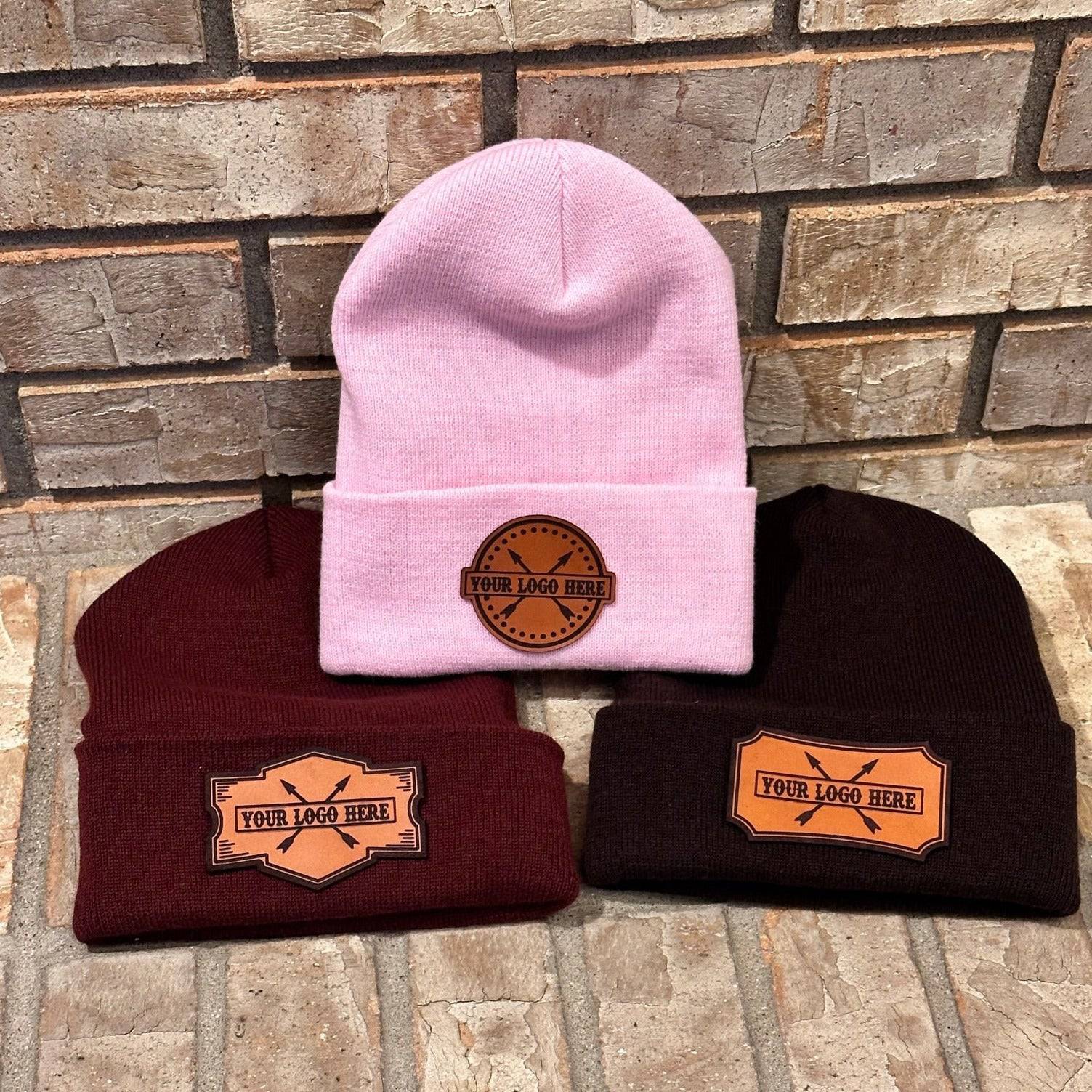 Custom Beanies Leather Patch - Leathering