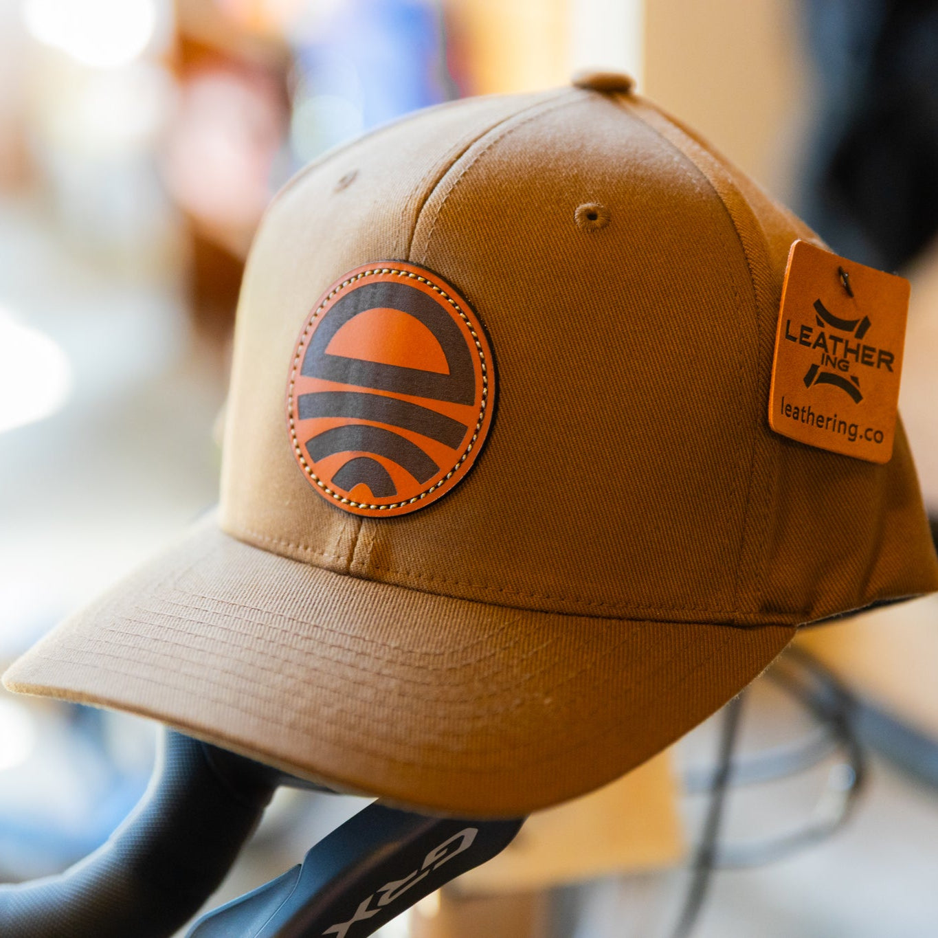 (6 Pack) Custom Leather Patch Hats Wholesale