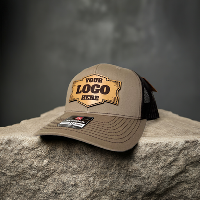(100 Pack) Custom Leather Patch Hats - Leathering
