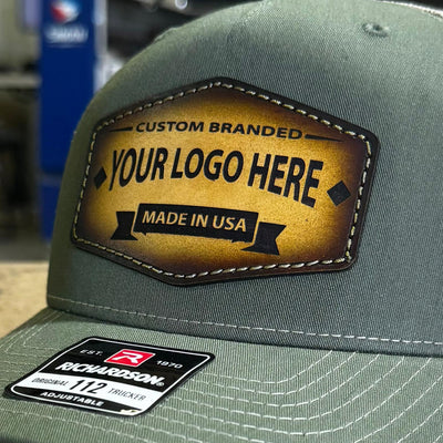 DyeCharm Custom Leather Patch Hats - Leathering