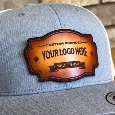 DyeCharm Custom Leather Patch Hats - Leathering