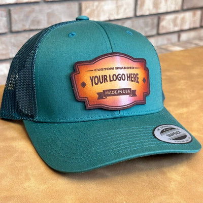 DyeCharm Custom Leather Patch Hats - Leathering