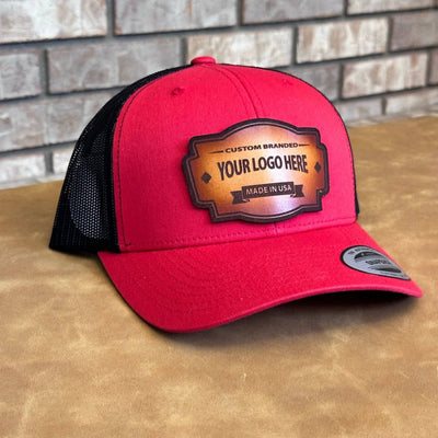 DyeCharm Custom Leather Patch Hats - Leathering
