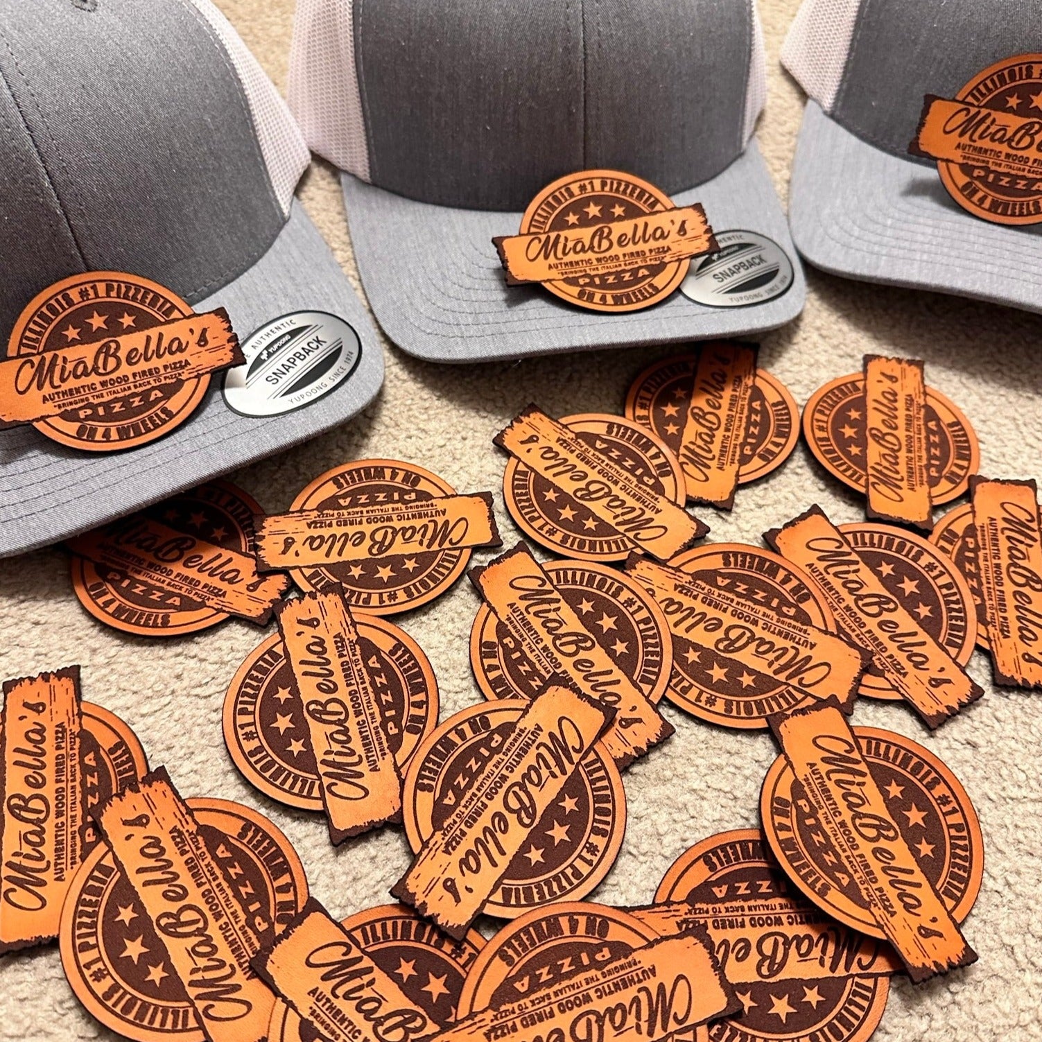 Custom Leather Patches Laser Engraved - No Minimums – Printing Studio