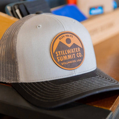 Custom Leather Patch Hats Richardson 115 Laser Engraved - Leathering