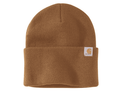 Custom Carhartt Beanies Leather Patch Laser Engraved - Leathering